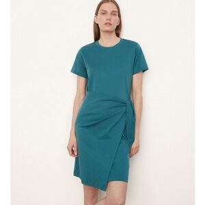 VINCE Short Sleeve Waits Tee Dress
